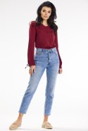 Bluzka Model A651 Claret - awama - M Bluzka Model A651 Claret - awama - M