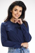 Bluzka Model A651 Navy - awama - XL Bluzka Model A651 Navy - awama - XL