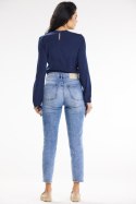 Bluzka Model A651 Navy - awama - M Bluzka Model A651 Navy - awama - M