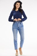 Bluzka Model A651 Navy - awama - M Bluzka Model A651 Navy - awama - M