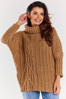 Golf Damski Model A477 Camel - awama - uniwersalny