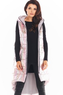 Kamizelka Damska Model A386 Pink Holo - awama - L/XL