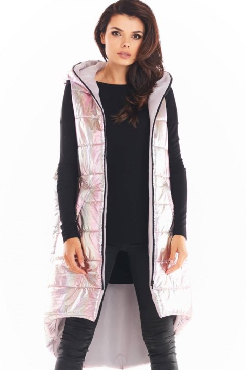 Kamizelka Damska Model A386 Pink Holo - awama - L/XL Kamizelka Damska Model A386 Pink Holo - awama - L/XL