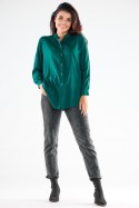 Koszula Damska Model A525 Bottle Green - awama - S/M