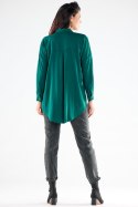 Koszula Damska Model A525 Bottle Green - awama - S/M