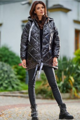 Kurtka Damska Model A385 Black Pikówka - awama - uniwersalny