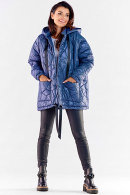 Kurtka Damska Model A536 Navy - awama - uniwersalny