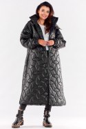 Płaszcz Damski Model A537 Black - awama - S/M Płaszcz Damski Model A537 Black - awama - S/M