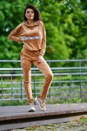 Spodnie Damskie Model A372 Beige Welur - awama - L