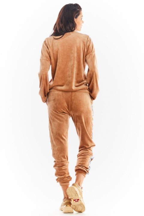 Spodnie Damskie Model A375 Beige - awama - L Spodnie Damskie Model A375 Beige - awama - L