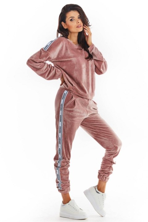 Spodnie Damskie Model A375 Powder Pink - awama - L Spodnie Damskie Model A375 Powder Pink - awama - L