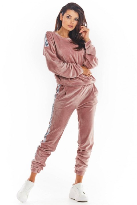 Spodnie Damskie Model A375 Powder Pink - awama - M