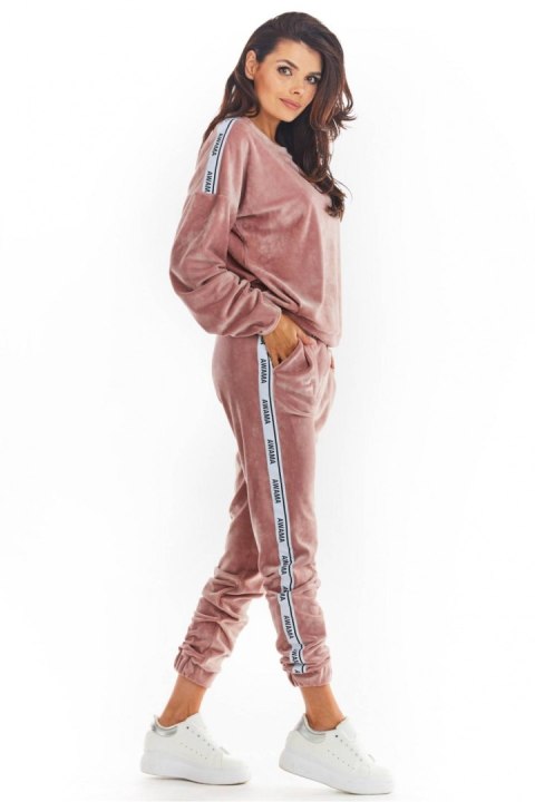 Spodnie Damskie Model A375 Powder Pink - awama - M Spodnie Damskie Model A375 Powder Pink - awama - M