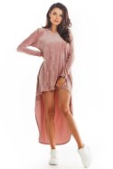 Sukienka Model A379 Pink Welur - awama - L