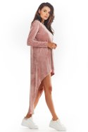 Sukienka Model A379 Pink Welur - awama - M Sukienka Model A379 Pink Welur - awama - M