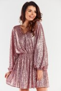Sukienka Model A485 Pink - awama - uniwersalny