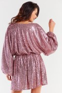 Sukienka Model A485 Pink - awama - uniwersalny