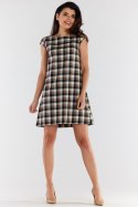 Sukienka Model A490 Brown/Beige - awama - L Sukienka Model A490 Brown/Beige - awama - L