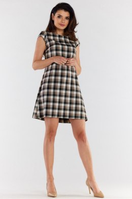 Sukienka Model A490 Brown/Beige - awama - L