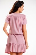 Sukienka Model A575 Dirty Pink - awama - S/M Sukienka Model A575 Dirty Pink - awama - S/M
