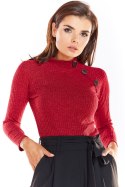 Sweter Damski Model A315 Bordo - awama - L Sweter Damski Model A315 Bordo - awama - L