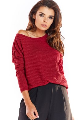 Sweter Damski Model A333 Bordo - awama - S