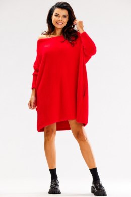 Sweter Damski Model A618 Red - awama - uniwersalny