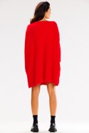 Sweter Damski Model A618 Red - awama - uniwersalny Sweter Damski Model A618 Red - awama - uniwersalny