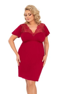Koszulka nocna Koszulka Model Doris Plus Burgund - Donna - 50