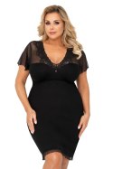 Koszulka nocna Koszulka Model Ivana Plus Black - Donna - 46