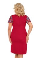 Koszulka nocna Koszulka Model Rita Plus Burgund - Donna - 52 Koszulka nocna Koszulka Model Rita Plus Burgund - Donna - 52