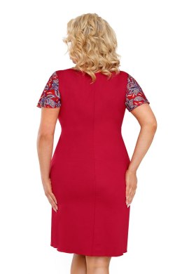 Koszulka nocna Koszulka Model Rita Plus Burgund - Donna - 52