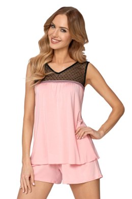 Piżama Damska Model Codi Pink Peony - Babella - s