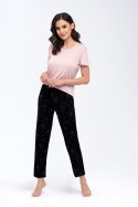 Piżama Damska Model Koi Beige/Black - Babella - M