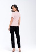 Piżama Damska Model Koi Beige/Black - Babella - M
