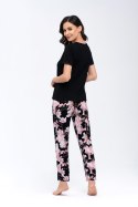 Piżama Damska Model Magnolia Black - Babella - S