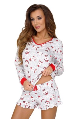 Piżama Damska Model Teddy II 1/2 Ecru - Donna - 40