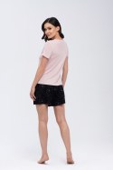 Piżama Komplet Model Koi Beige/Black - Babella - S