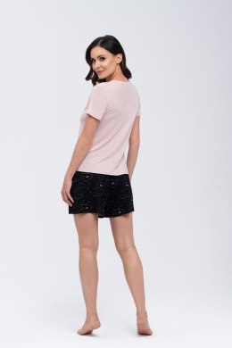 Piżama Komplet Model Koi Beige/Black - Babella - S