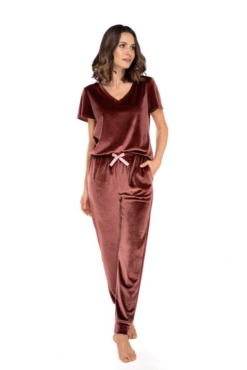 Spodnie Dres Damski Model Audrey Burgund - Babella - M