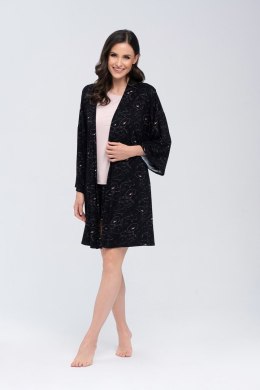 Szlafrok Damski Model Koi Beige/Black - Babella - M