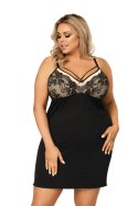 Koszulka nocna Koszula Nocna Model Sarah II plus Black - Donna - XXXL Koszulka nocna Koszula Nocna Model Sarah II plus Black - Donna - XXXL