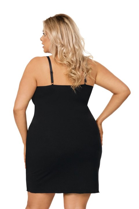 Koszulka nocna Koszula Nocna Model Sarah II plus Black - Donna - XXXL Koszulka nocna Koszula Nocna Model Sarah II plus Black - Donna - XXXL