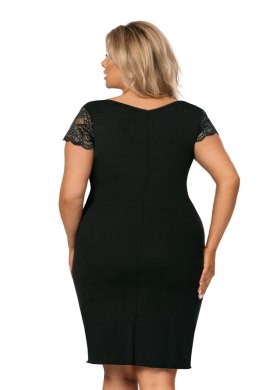 Koszulka nocna Koszula Nocna Model Tess plus Black - Donna - XXXXL
