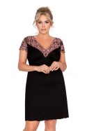 Koszulka nocna Koszulka Model Adele Plus Black - Donna - 46 Koszulka nocna Koszulka Model Adele Plus Black - Donna - 46