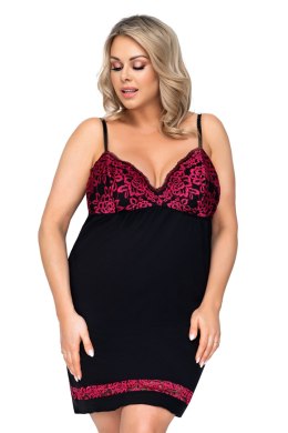 Koszulka nocna Koszulka Model Alexia plus Black - Donna - 46