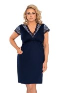 Koszulka nocna Koszulka Model Deborah Plus Dark Blue - Donna - 48 Koszulka nocna Koszulka Model Deborah Plus Dark Blue - Donna - 48