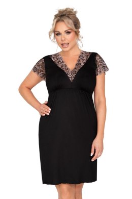 Koszulka nocna Koszulka Model Emma Plus Black - Donna - 48