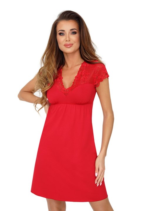 Koszulka nocna Koszulka Model Klarisa Red - Donna - 36 Koszulka nocna Koszulka Model Klarisa Red - Donna - 36