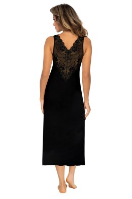 Koszulka nocna Koszulka Model Kristina Long Black - Donna - 40